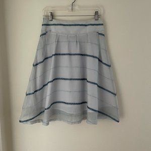 Chaiken Light Blue Ribbon Detail Skirt